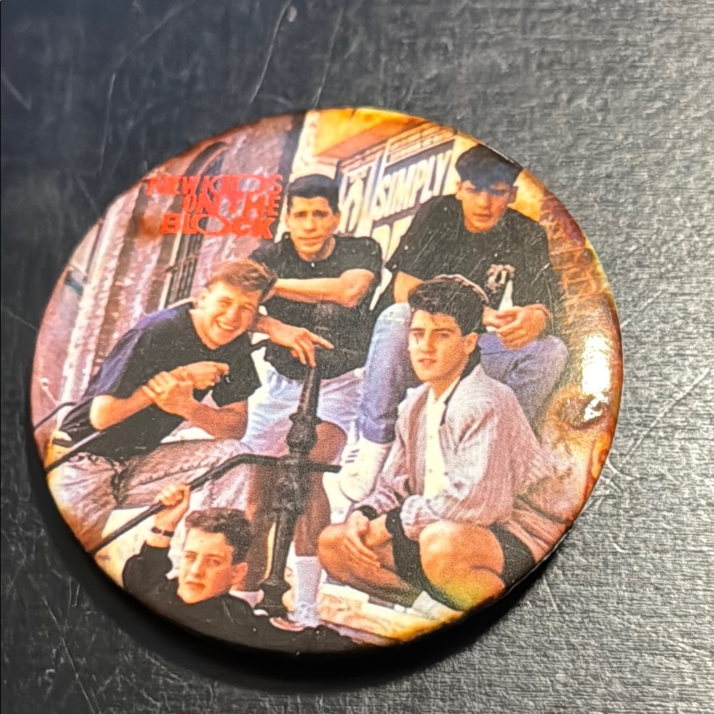 Vintage- New Kids On The Block- Button
